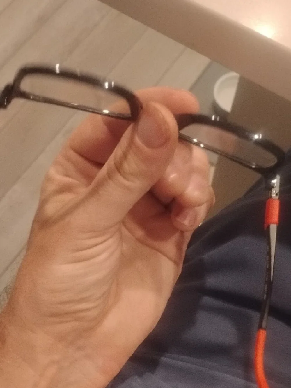 Ray-Ban Kids Black Frames with Malable Red Temple Tips